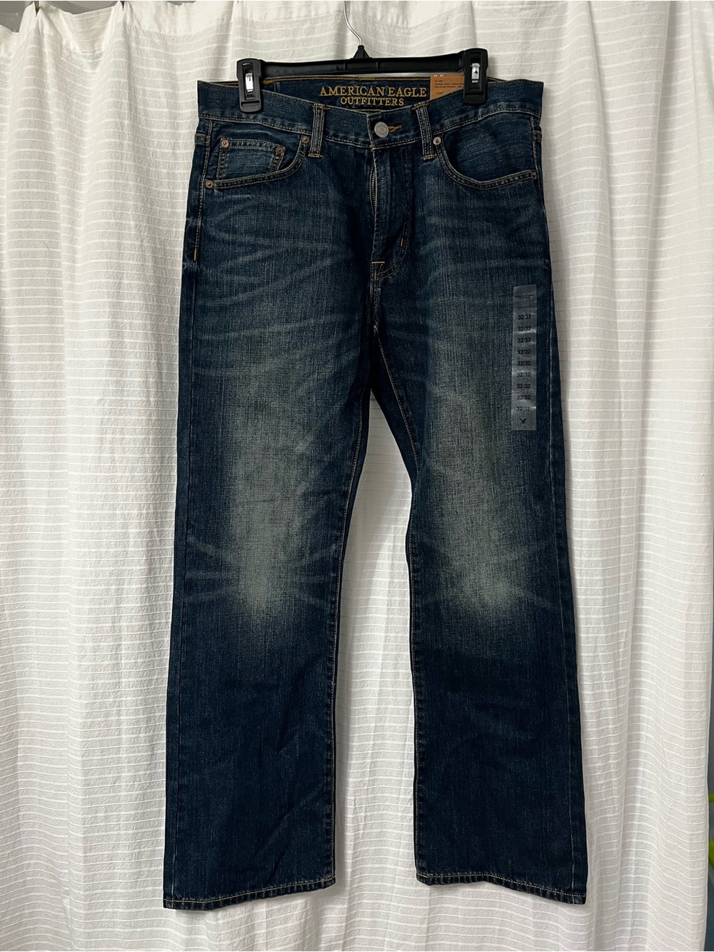 American Eagle Outfitters Men’s Straight Jeans - Dark Indigo Blue